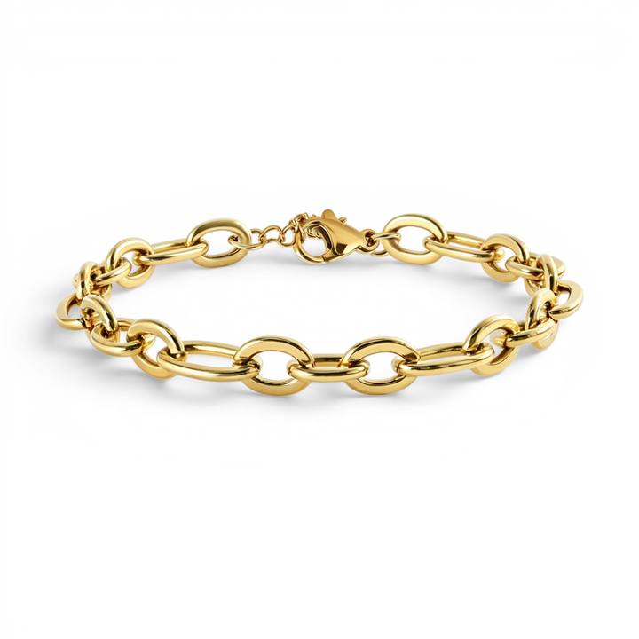 Bold Linked Paperclip Bracelet