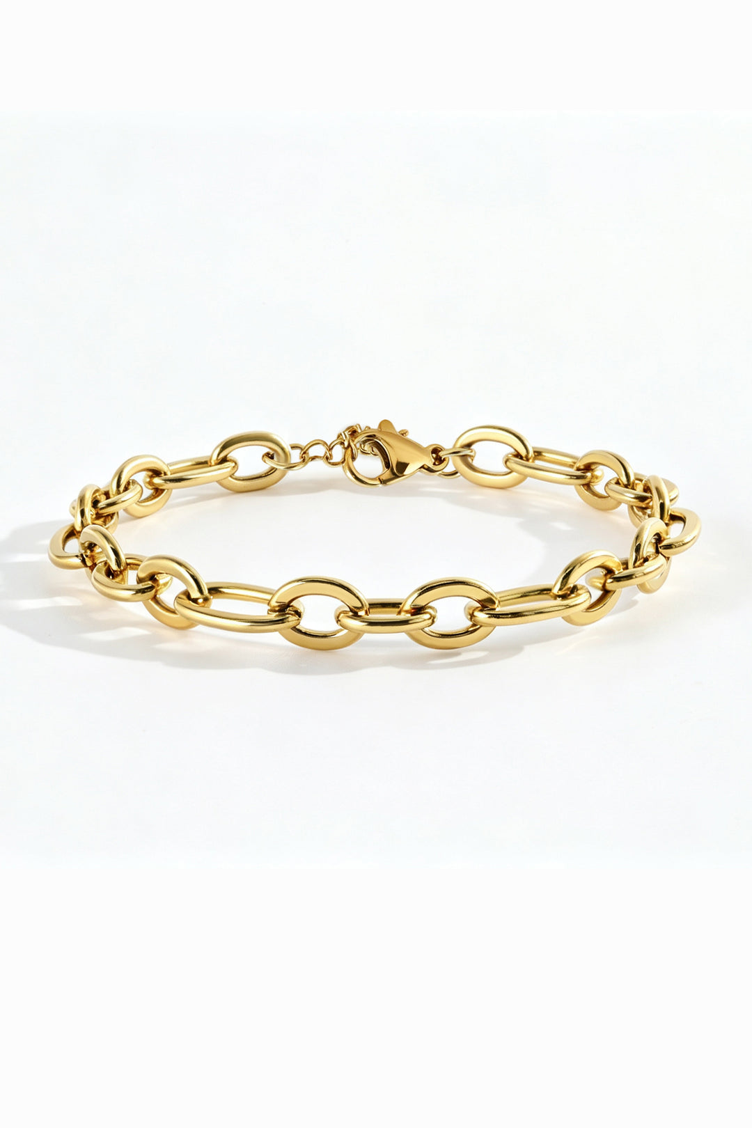 Bold Linked Paperclip Bracelet