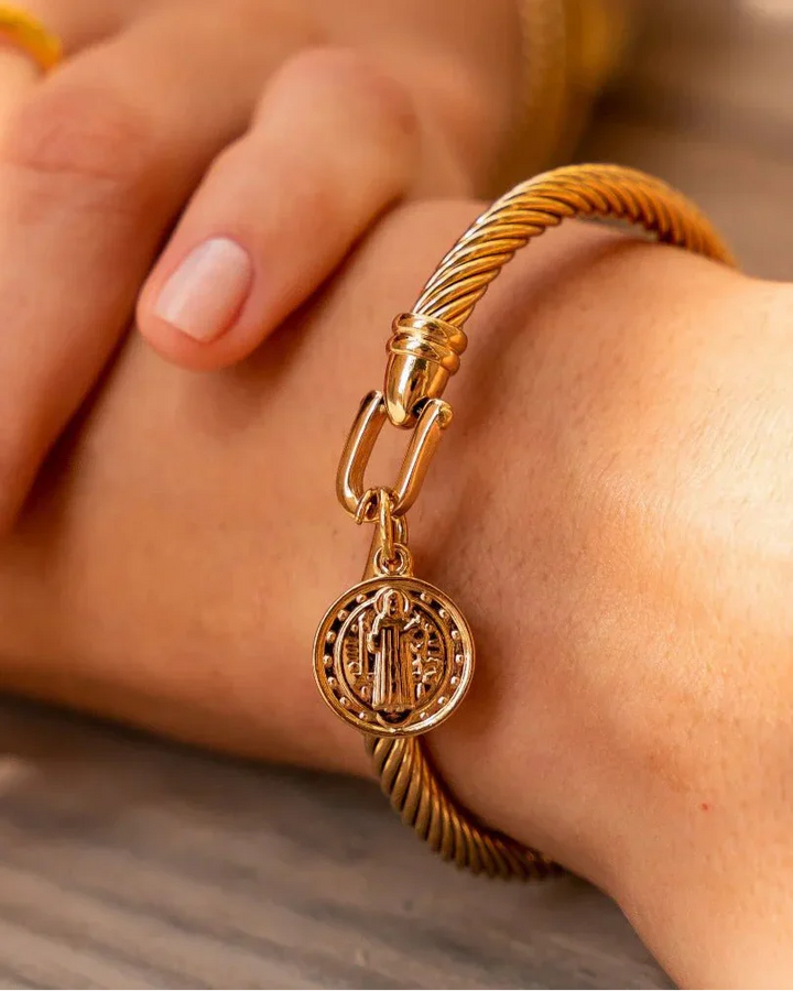 Saint Benedict Bracelet (Gold Plated)