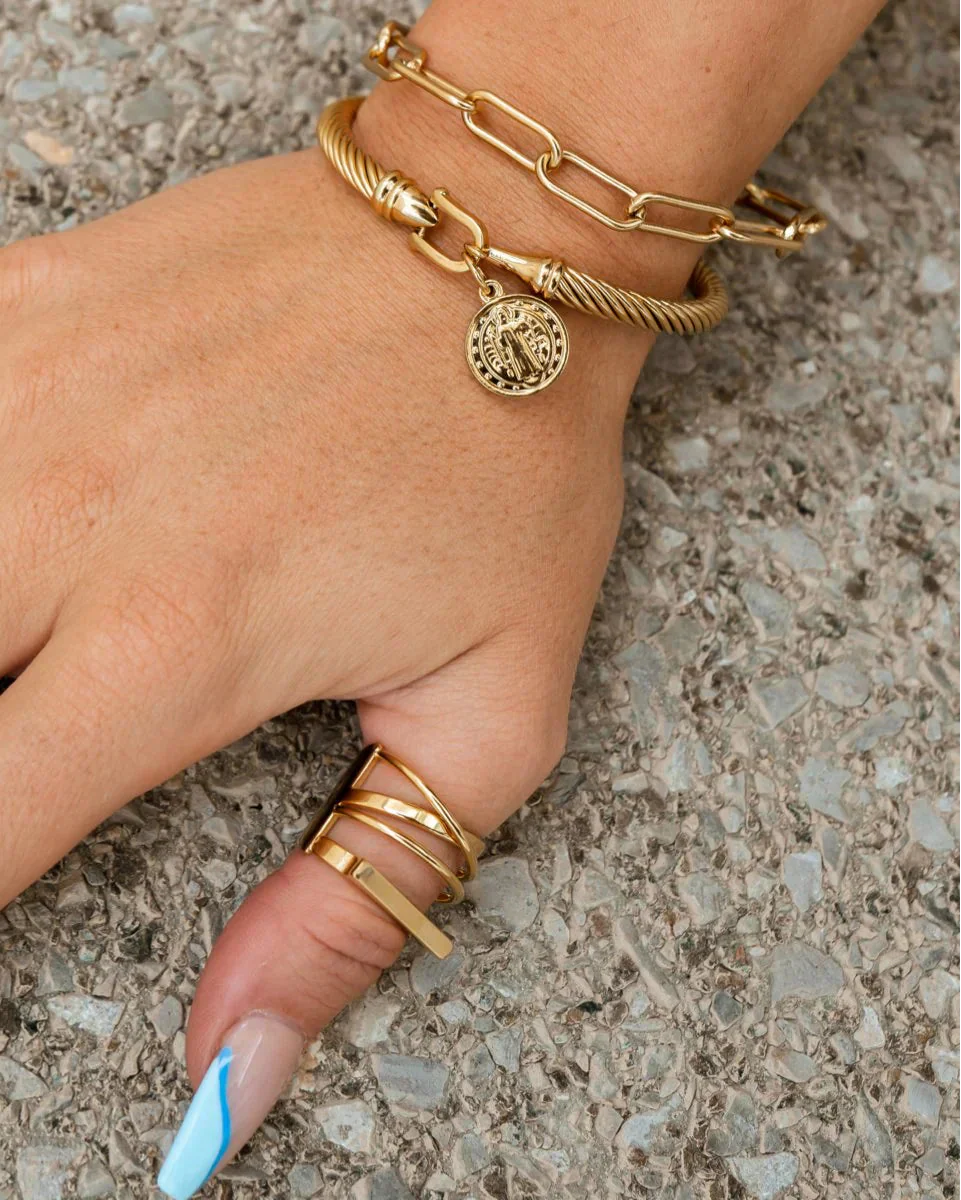 Saint Benedict Bracelet (Gold Plated)