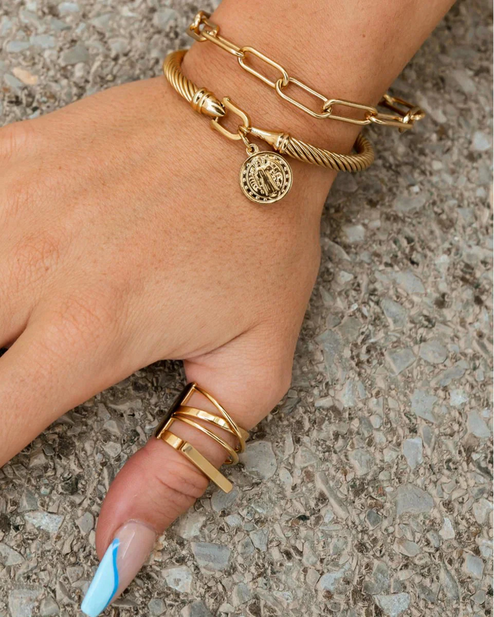 Saint Benedict Bracelet (Gold Plated)