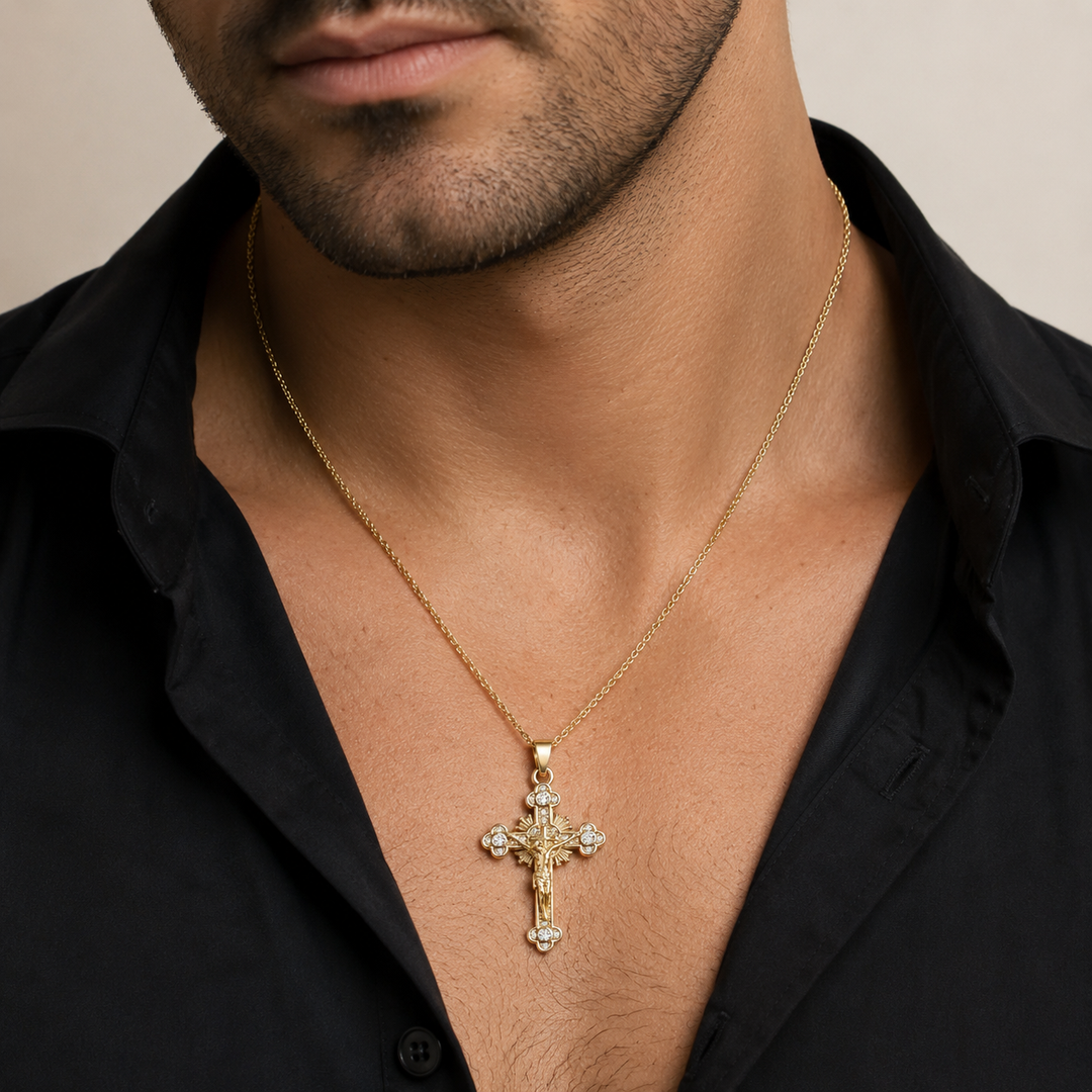 Radiant Cross Necklace
