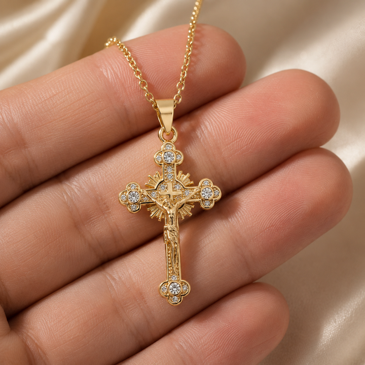 Radiant Cross Necklace