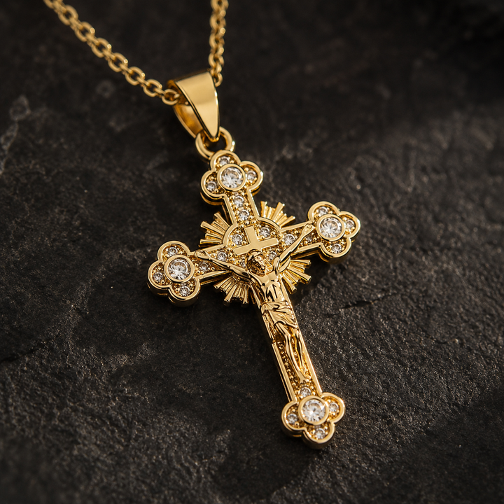 Radiant Cross Necklace