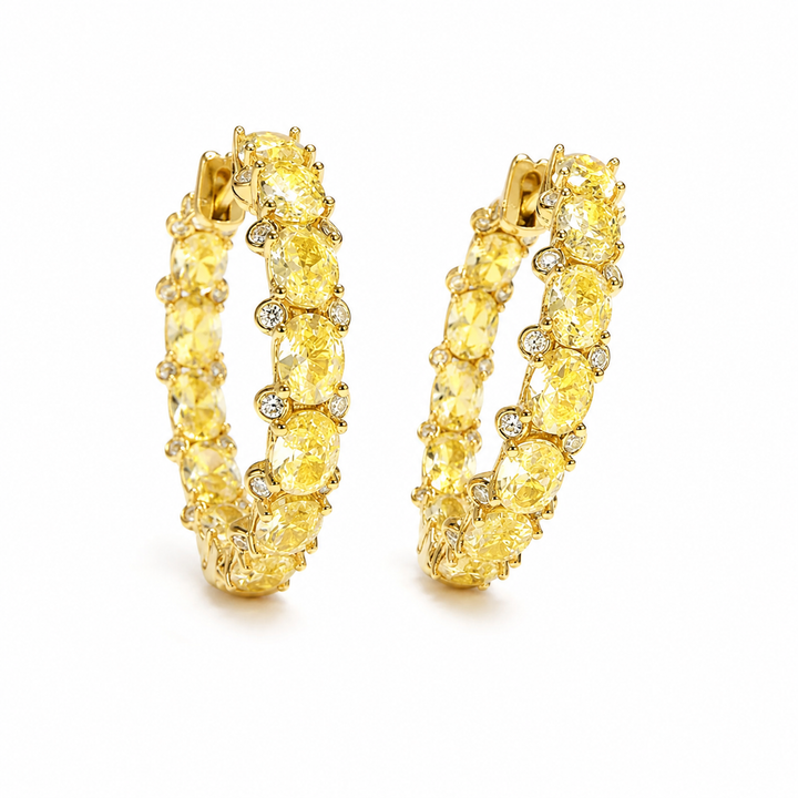 Élan Crystal Hoops