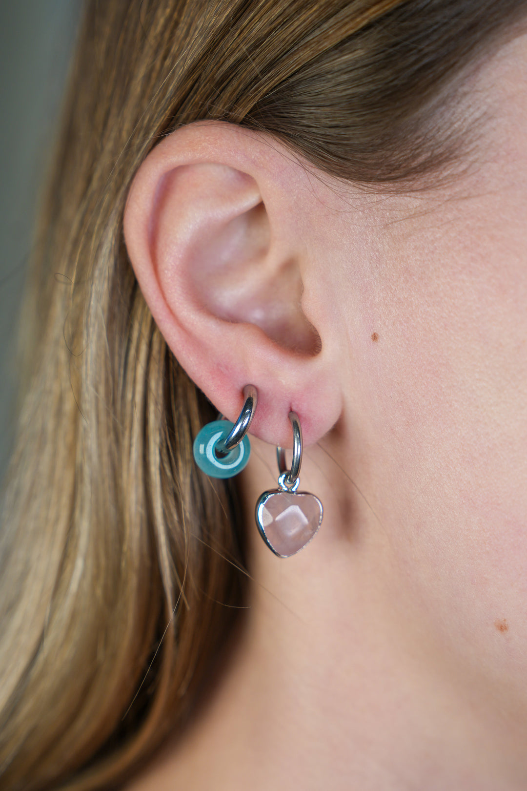 Cherish - Earrings - Natural Stone - Stainless Steel