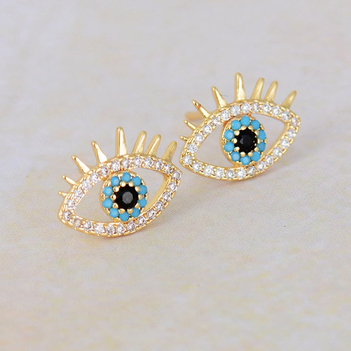 Evil Eye Stud Earrings