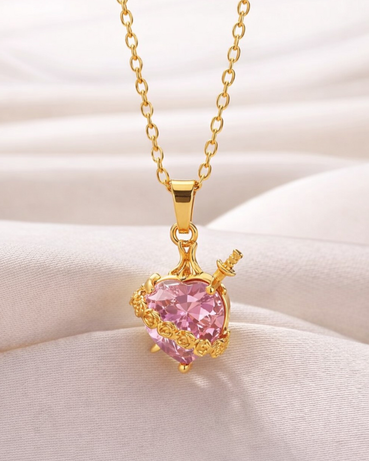 Immaculate Heart of Mary Necklace (Gold Plated)