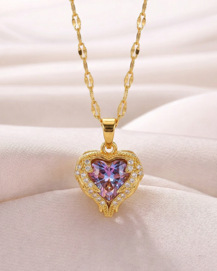 Blessed Heart Necklace (Gold Plated)