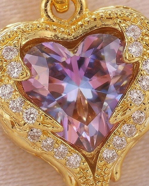 Blessed Heart Necklace (Gold Plated)