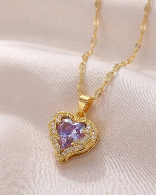Blessed Heart Necklace (Gold Plated)