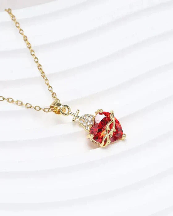 Sacred Heart of Jesus Necklace (Gold Plated)