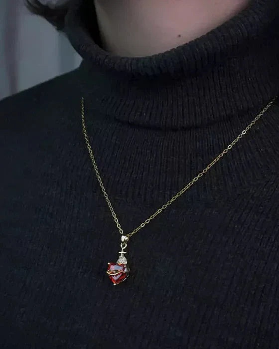 Sacred Heart of Jesus Necklace (Gold Plated)