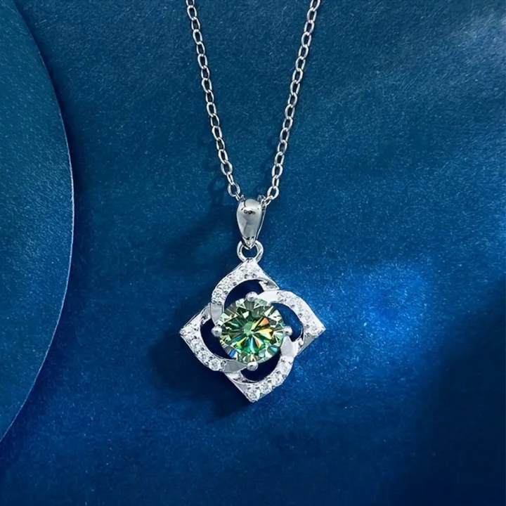 Colorful Moissanite Windmill Pendant