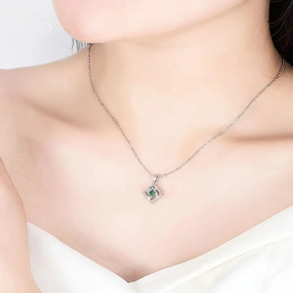 Colorful Moissanite Windmill Pendant