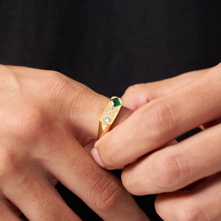 Cameron | Vintage Stone Signet Ring