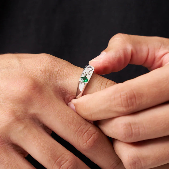 Cameron | Vintage Stone Signet Ring