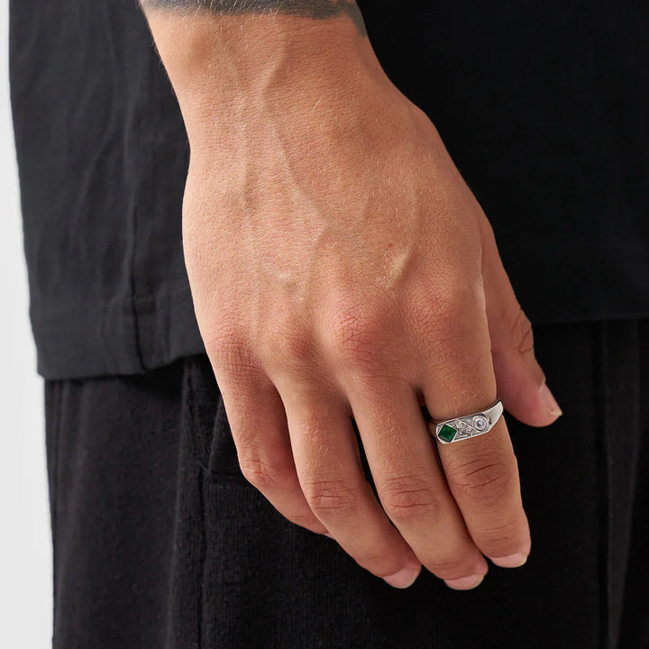 Cameron | Vintage Stone Signet Ring