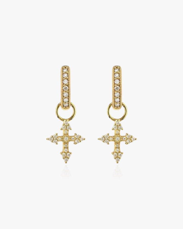 Cross Earrings Sterling Silver