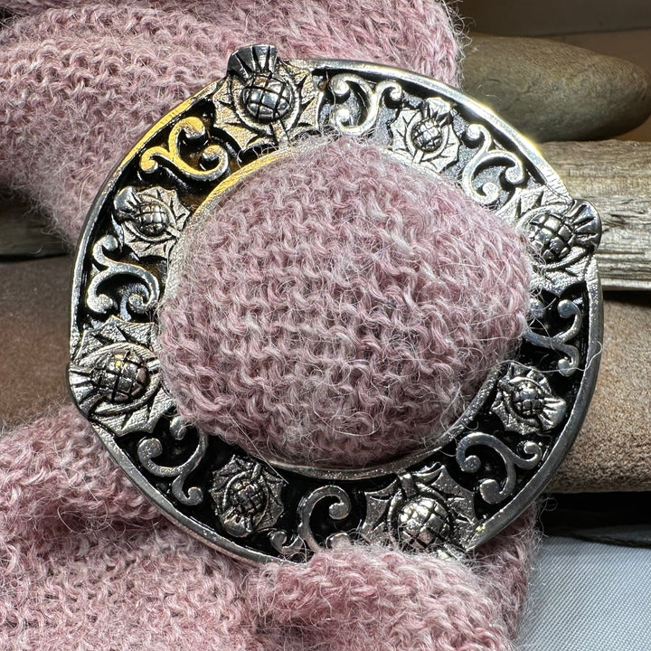 Scottish Thistle Scarf Ring