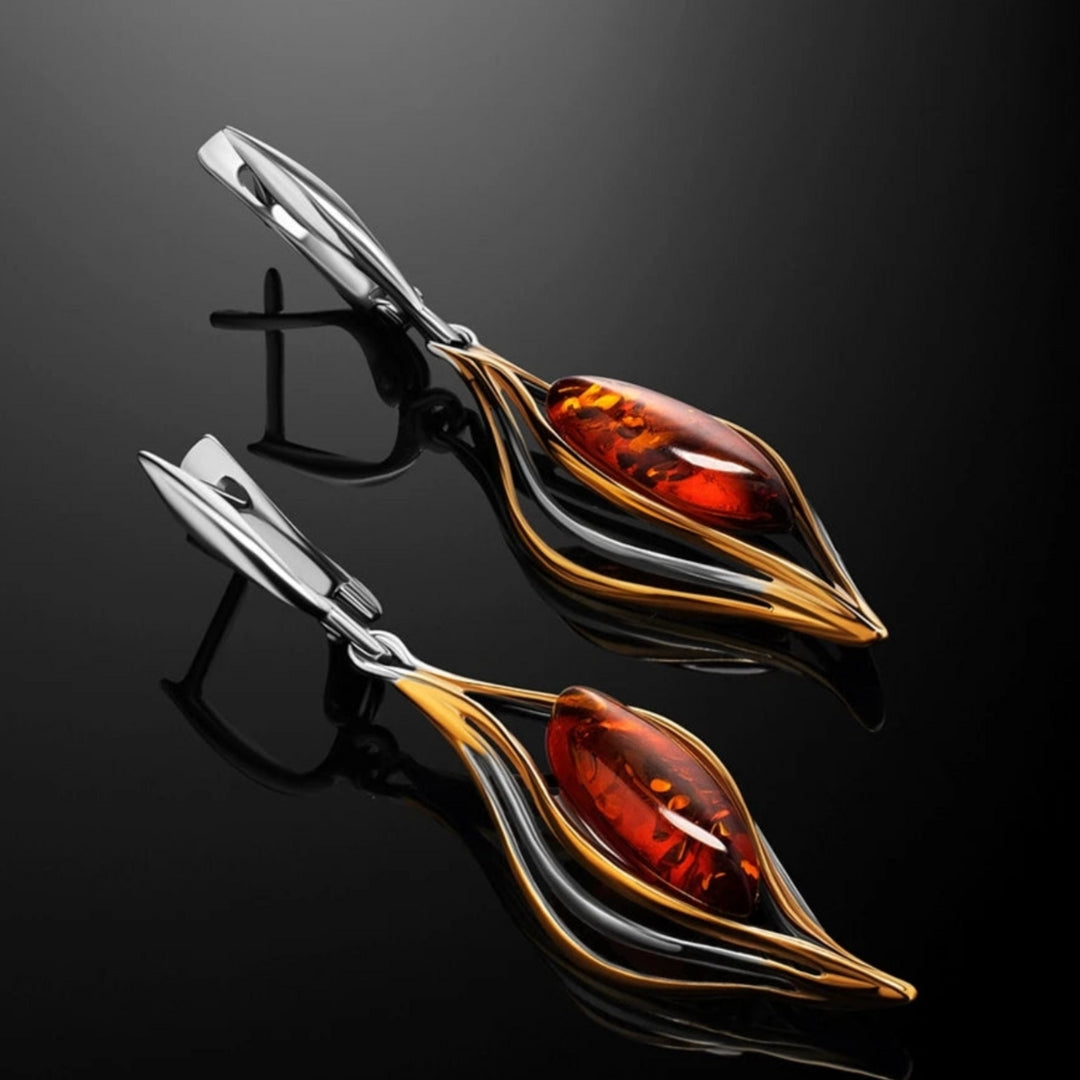 Vintage Desert Red Elegant Earrings