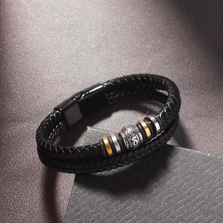 To My Grandson- Never forget how much I love you Bracelet