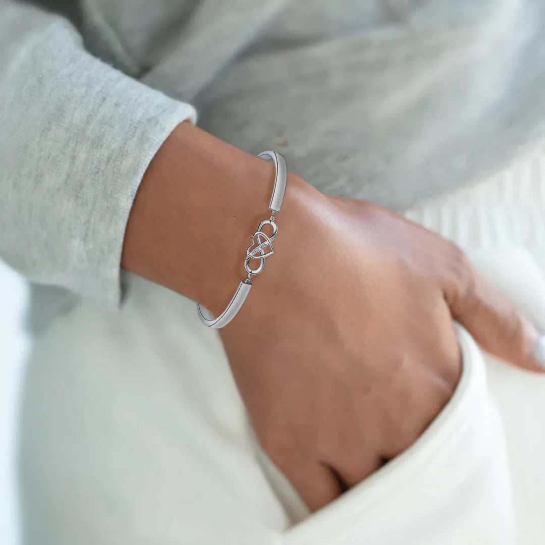To My Granddaughter - Keep Me In Your Heart Infinity Bracelet