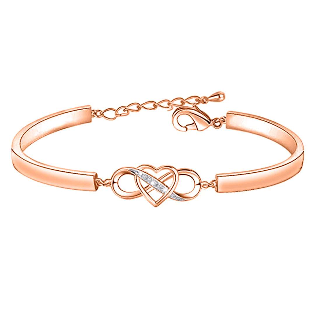 To My Granddaughter - Keep Me In Your Heart Infinity Bracelet