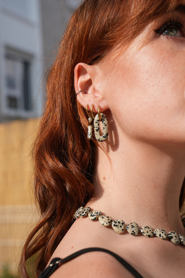 Frida - Earrings - Natural Stone - Stainless Steel