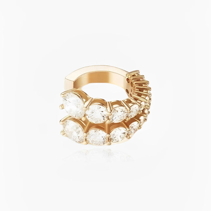Dainty Pave Crystal Cuff Earrings