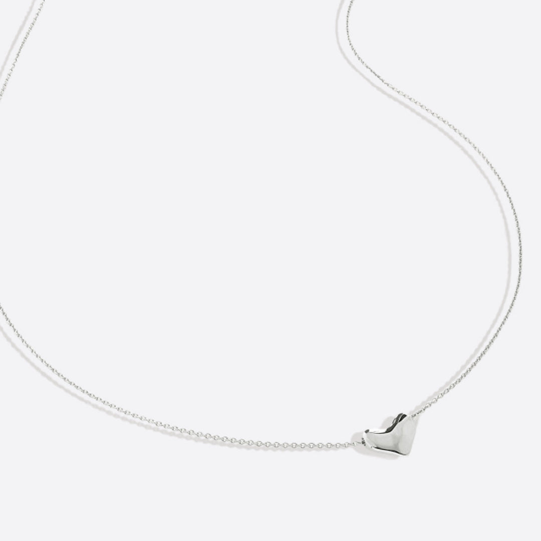 Dainty Bubble Heart Necklace