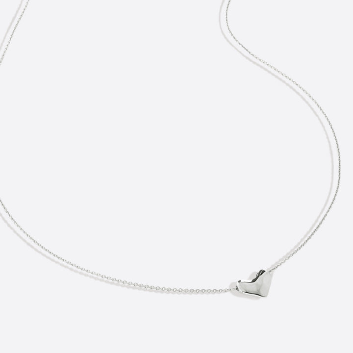 Dainty Bubble Heart Necklace