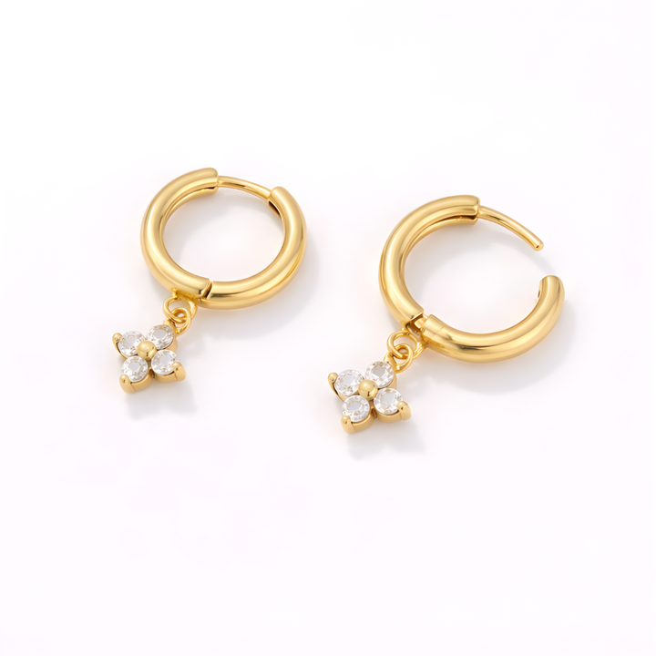DAISY HOOP EARRINGS | S925