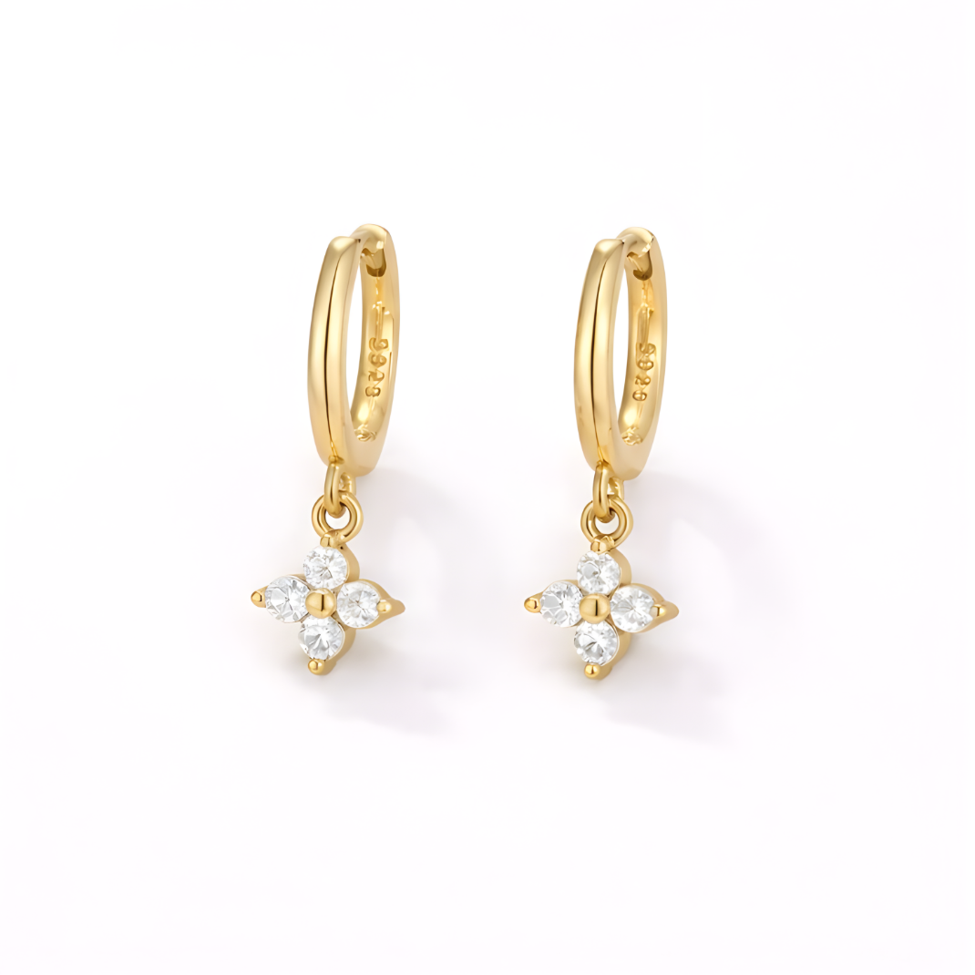 DAISY HOOP EARRINGS | S925