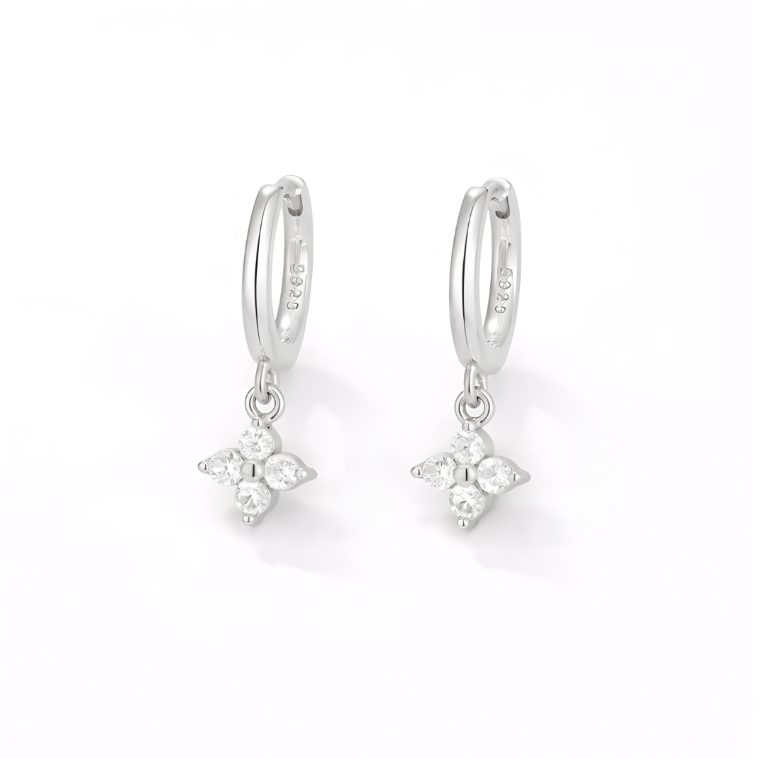DAISY HOOP EARRINGS | S925