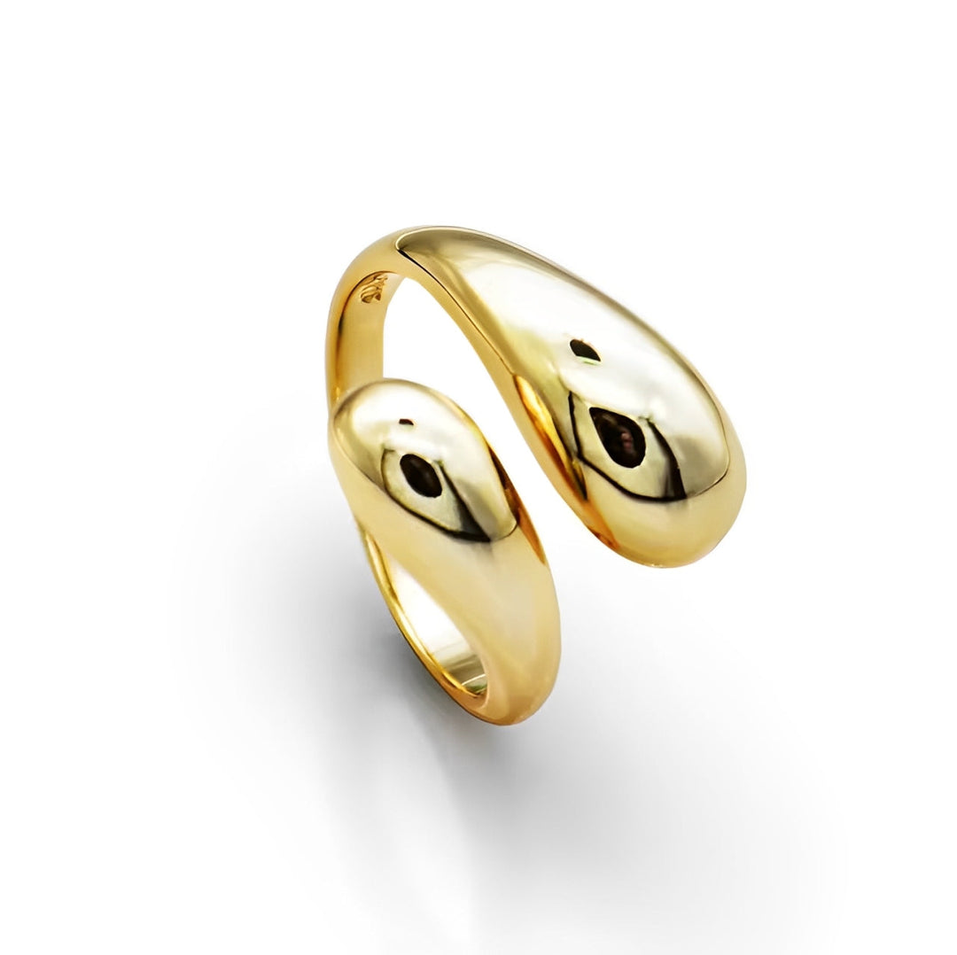Double Twist Organic Shape Ring
