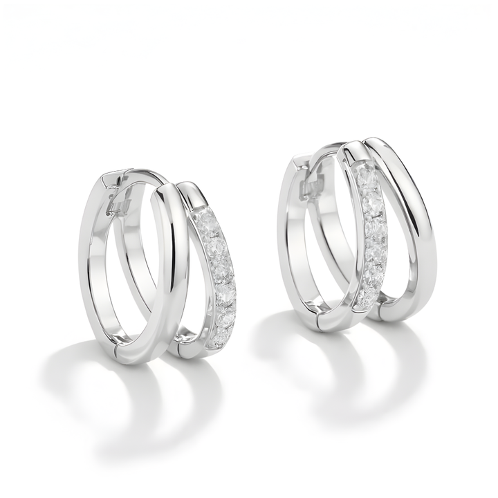ELINA DOUBLE HOOP EARRINGS
