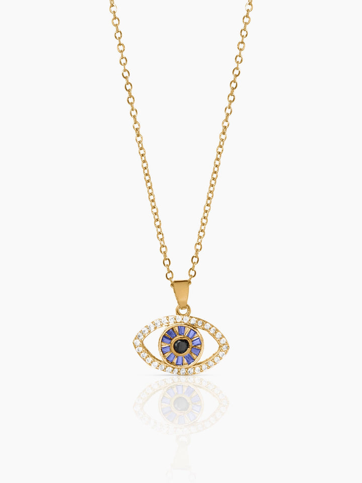 Fire & Ice Evil  Eye Necklace