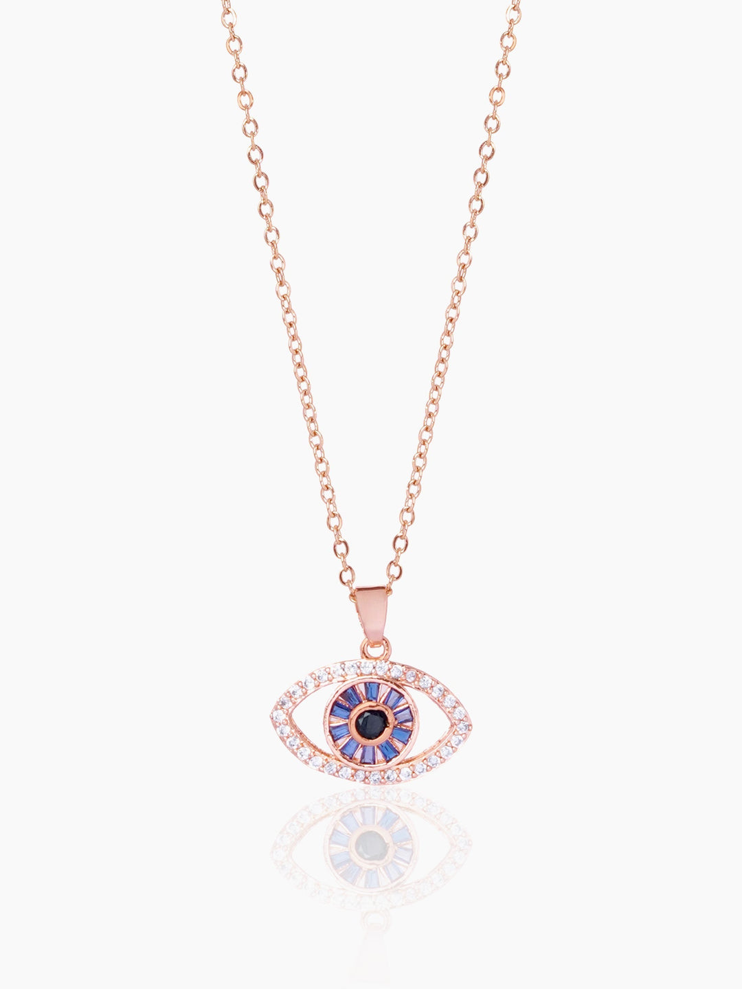 Fire & Ice Evil  Eye Necklace