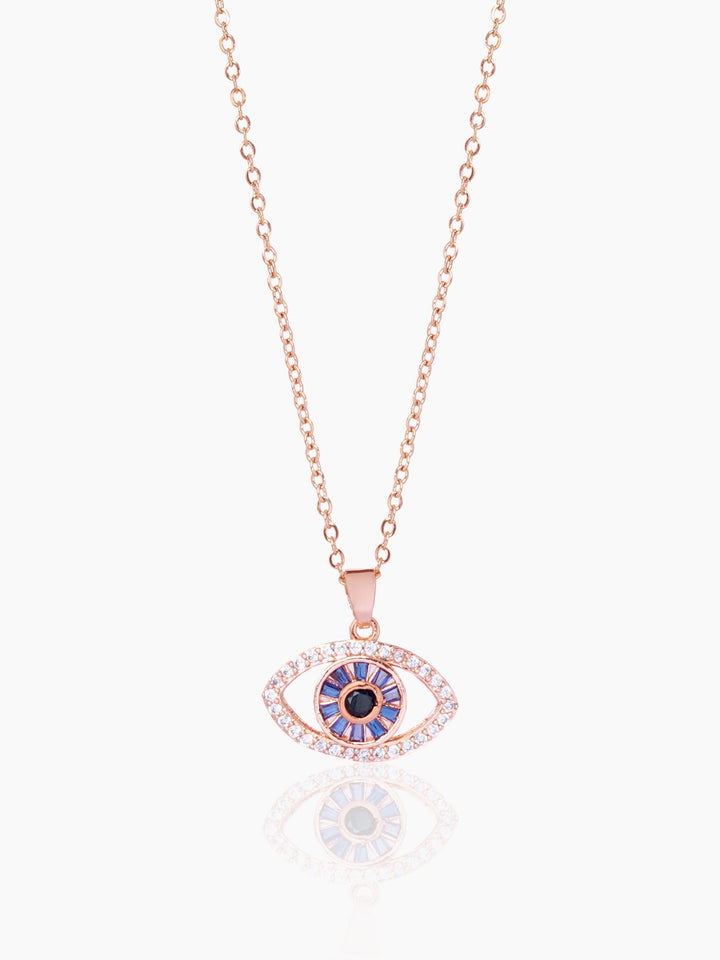 Fire & Ice Evil  Eye Necklace