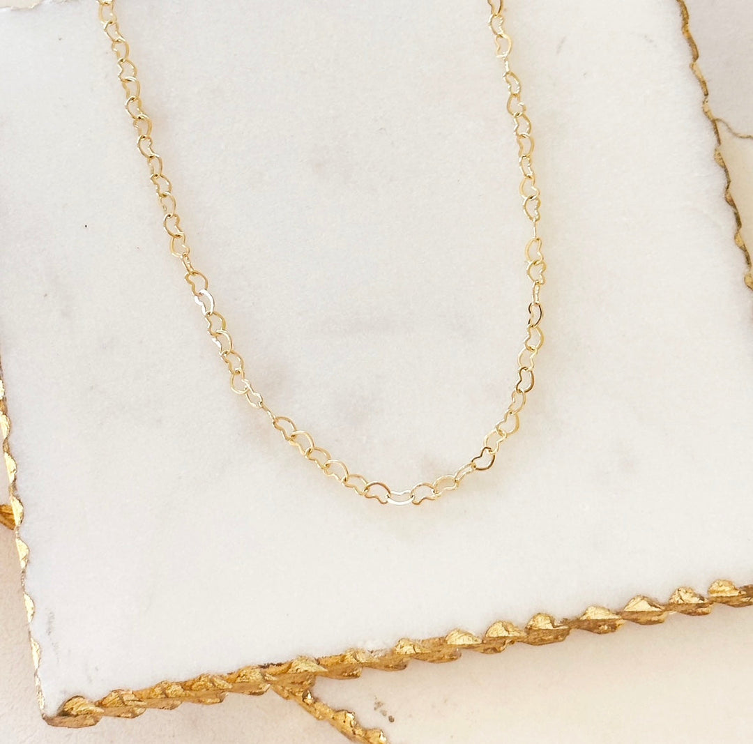 Amore Heart Link Choker Necklace