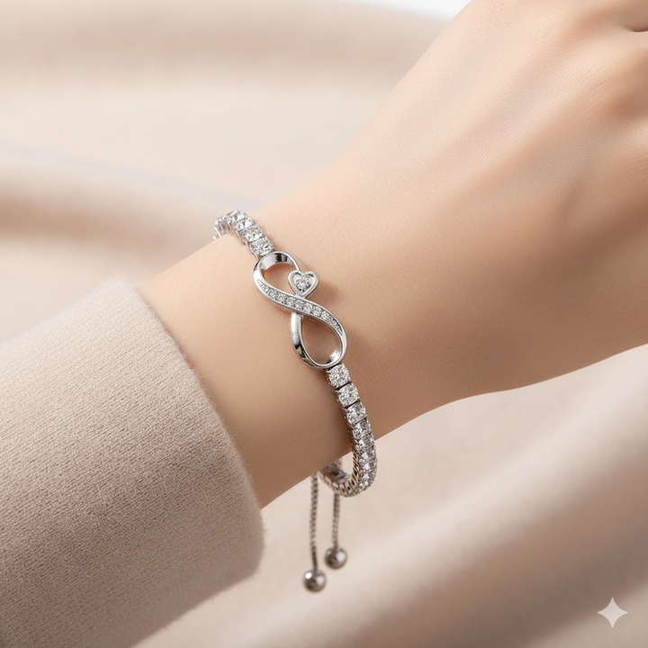 To My Daughter- Keep Me In Your Heart Infinity Bracelet