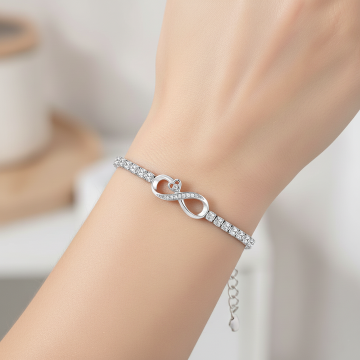 To My Granddaughter - Keep Me In Your Heart Infinity Diamond Bracelet