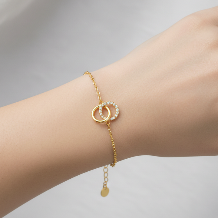 For Love- We Are Forever Linked Together Circle Bracelet