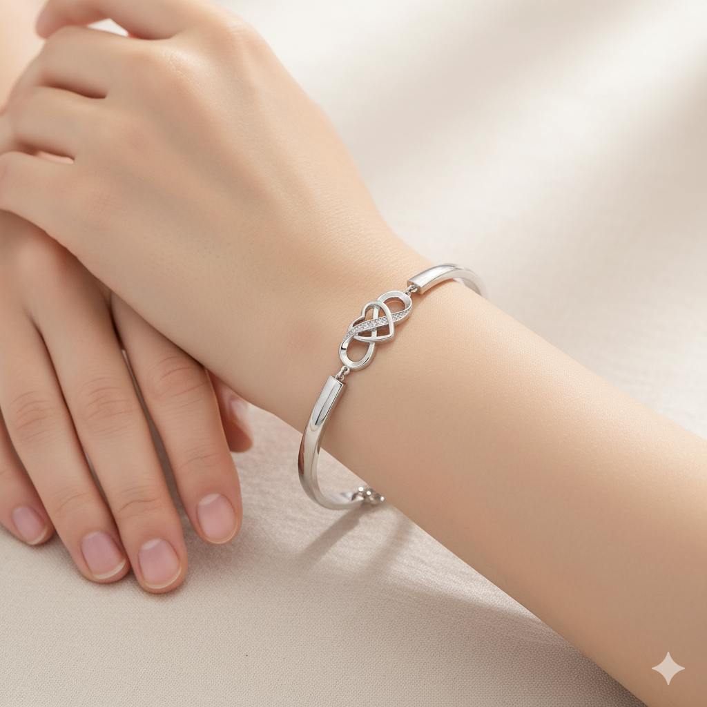To My Granddaughter - Keep Me In Your Heart Infinity Bracelet