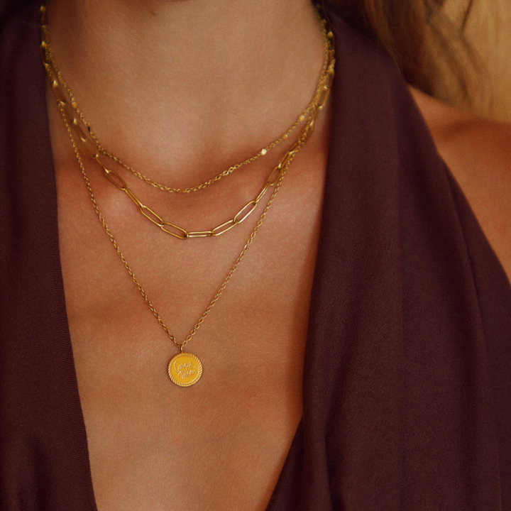 Layered Coin Necklace Geya