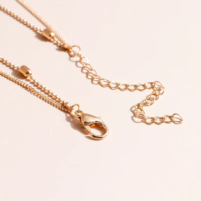 Dainty Layered Choker and Cross Necklace