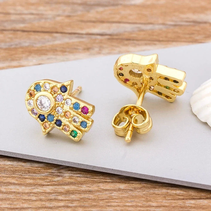 Colorful Evil Eye Earrings