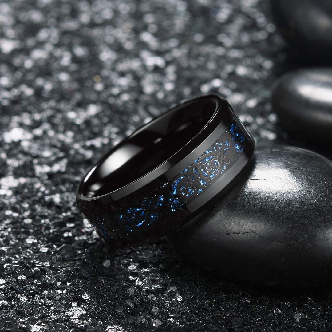 Dragon Ring - Black & Blue