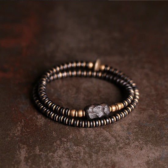 Harald | Handmade Ebony & Copper Bracelet